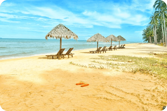 Paradise Destination scenic path to the beach