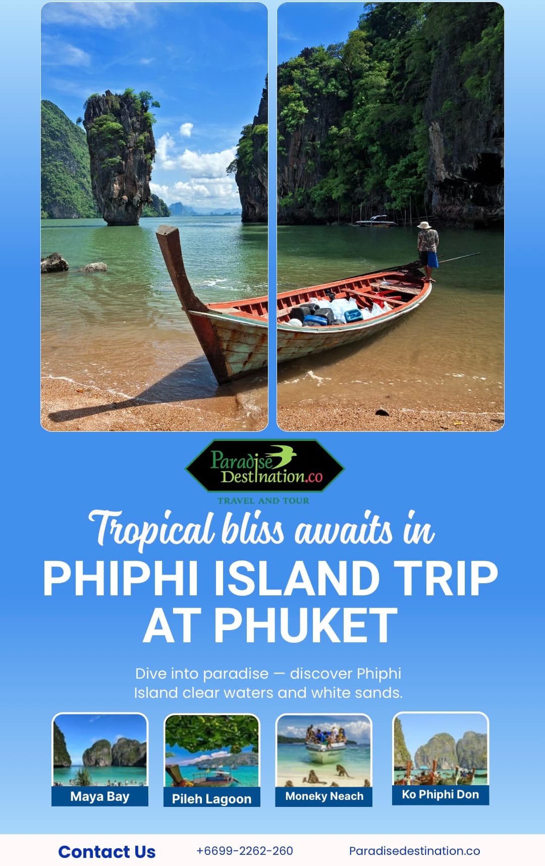 Tropical Phiphi Island Phuket Trip | Paradise Destinations Bangkok