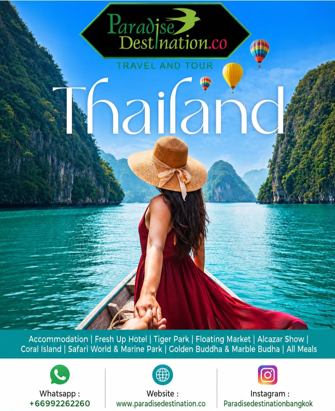Paradise Destination Bangkok is a trusted Thailand travel agency