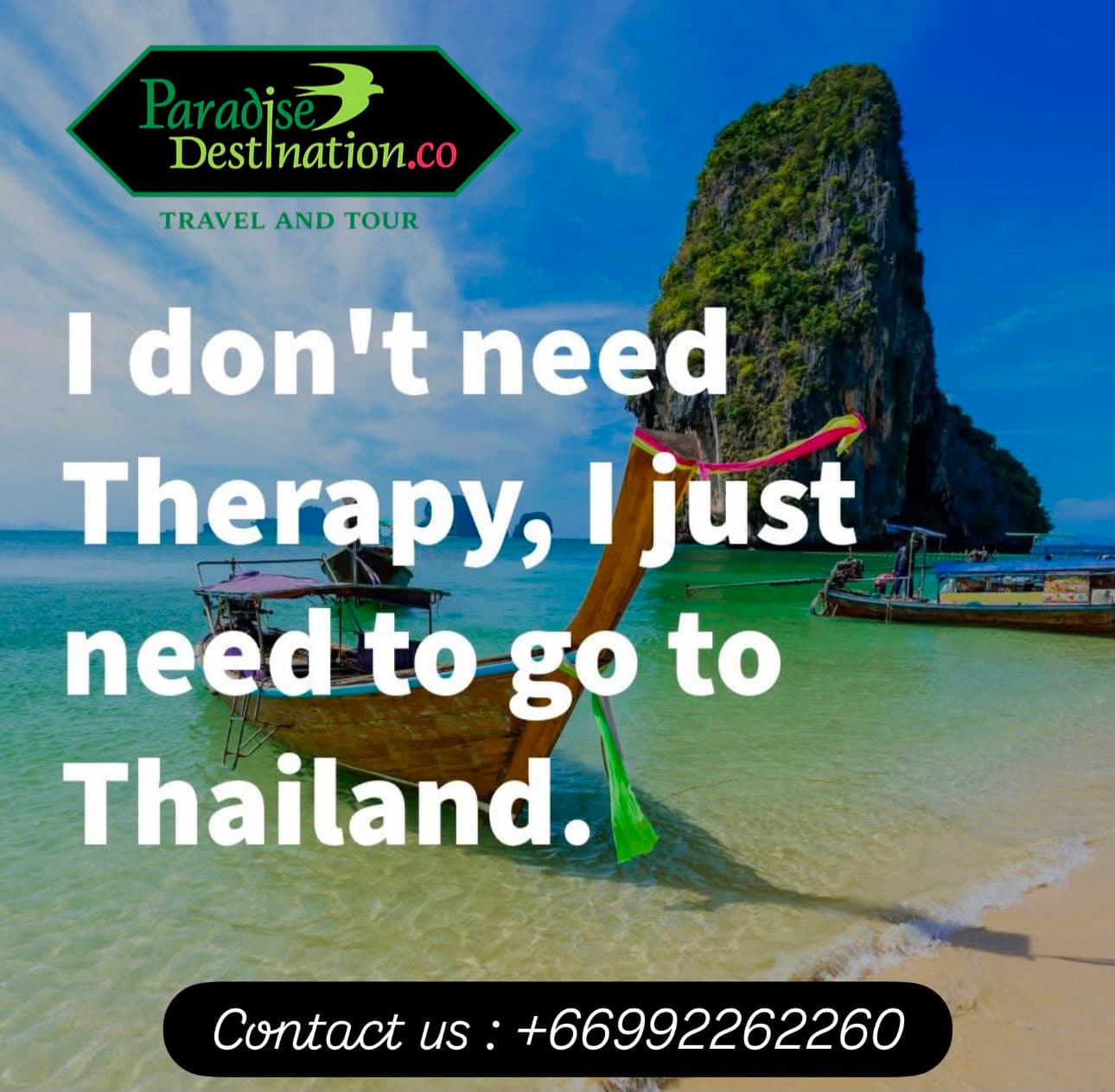 Escape the routine and discover the beauty of Thailand with Paradise Destination Travel & Tour.