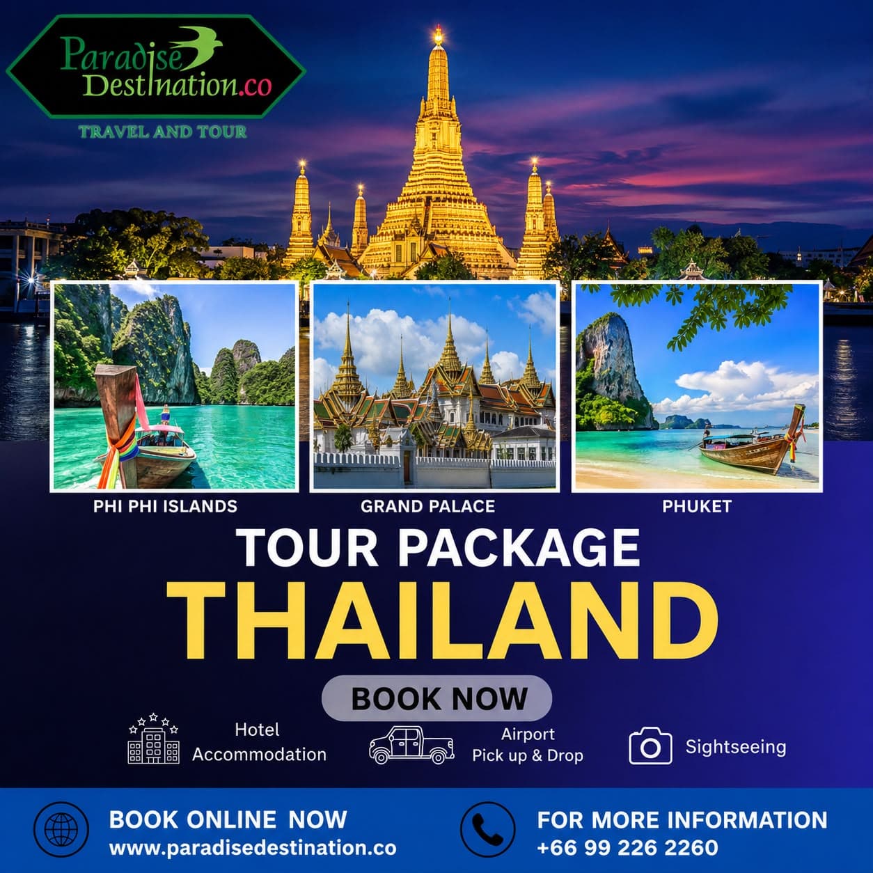 Welcome To Paradise Destination Bangkok - THAILAND TOUR PACKAGE